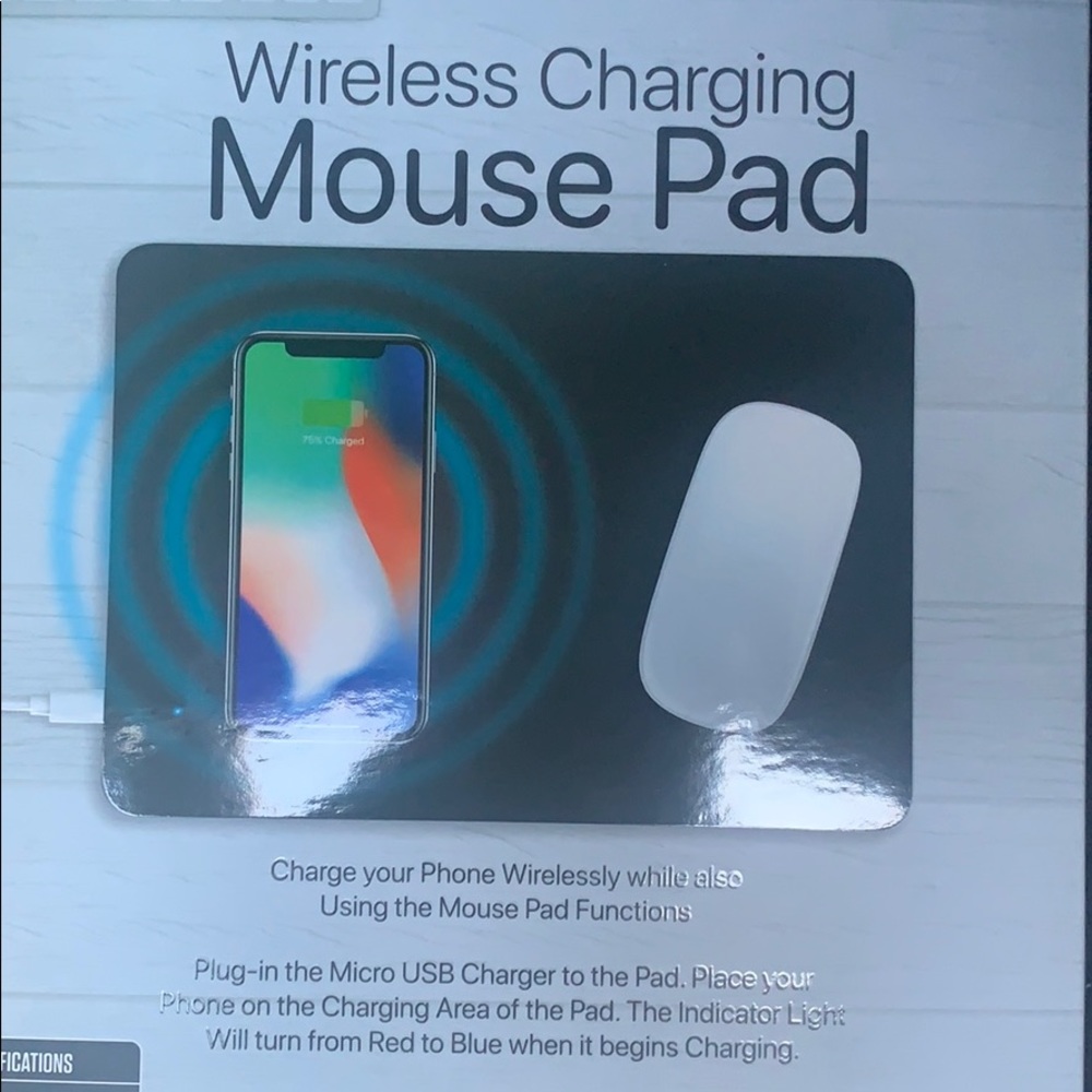 Wireless Charging Mouse Pad for Phone & Mouse